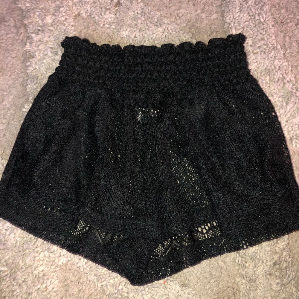 Black Bathing Suit cover up shorts